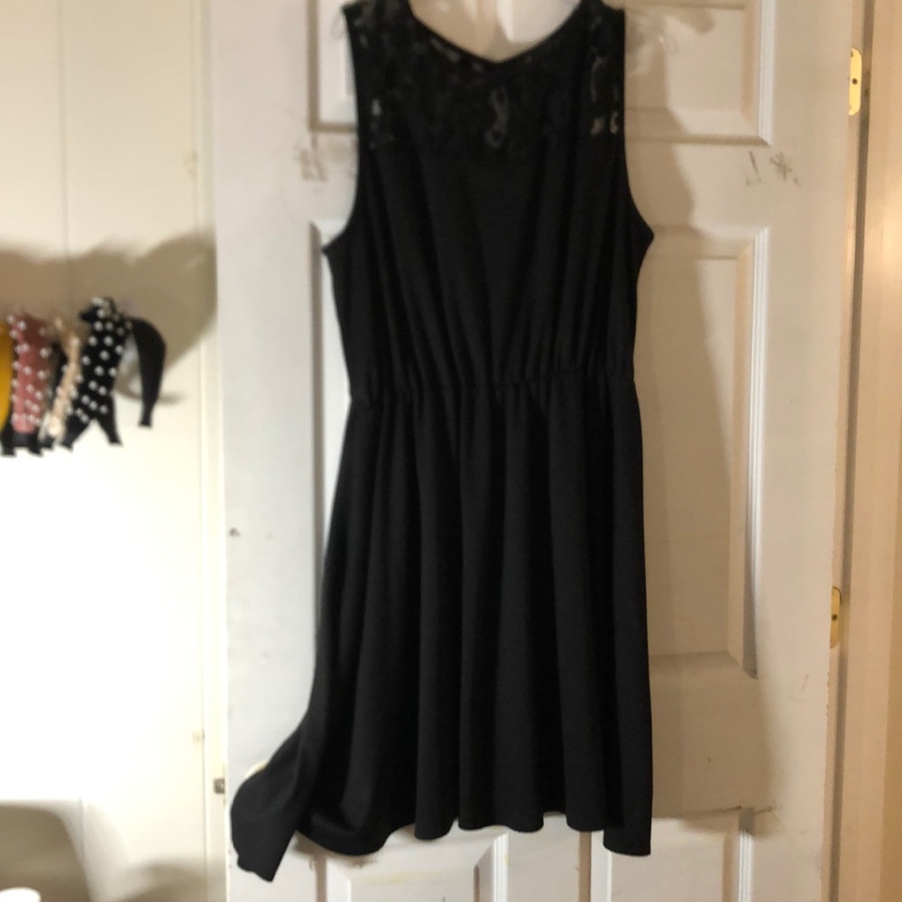 Black a-line dress